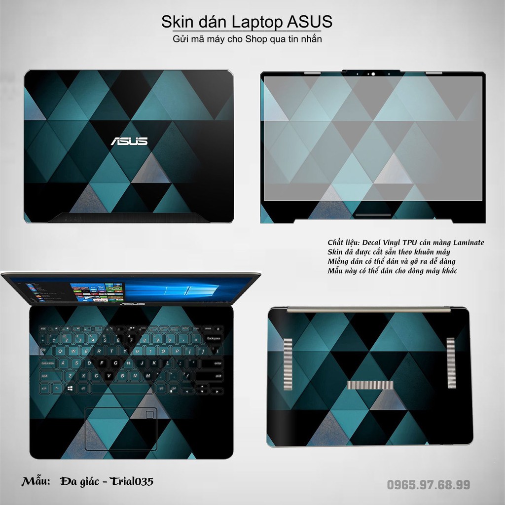 Skin dán Laptop Asus in hình Đa giác _nhiều mẫu 6 (inbox mã máy cho Shop)