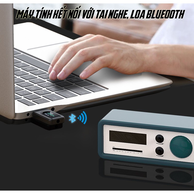 [Mã ELHACE giảm 4% đơn 300K] Thiết Bị Thu Phát Nhạc Không Dây USB Bluetooth 5.0 ZT-1