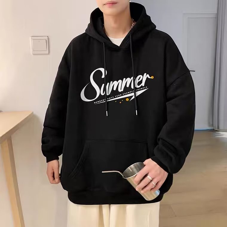 Áo Hoodie Màu Sắc Đơn Giản Thời Trang Cho Nam