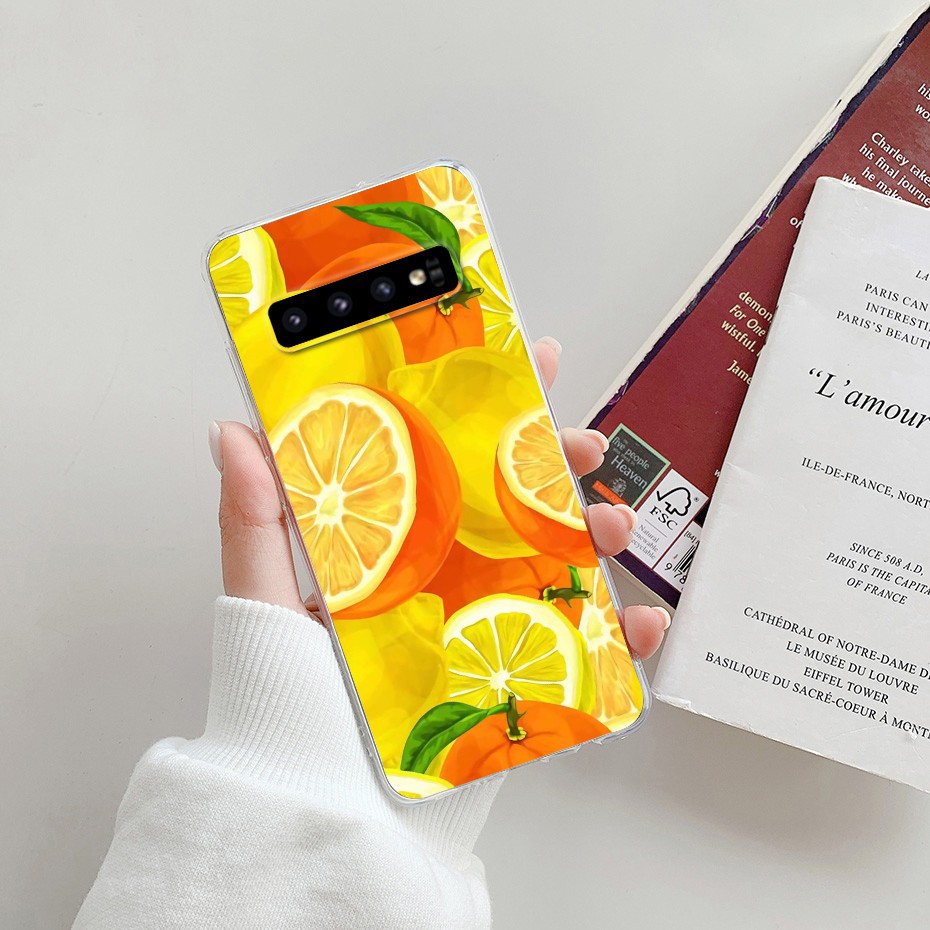 Ốp điện thoại TPU silicon mềm hình hoa xinh xắn thời trang cho Samsung Galaxy S10 Plus S10 S10E