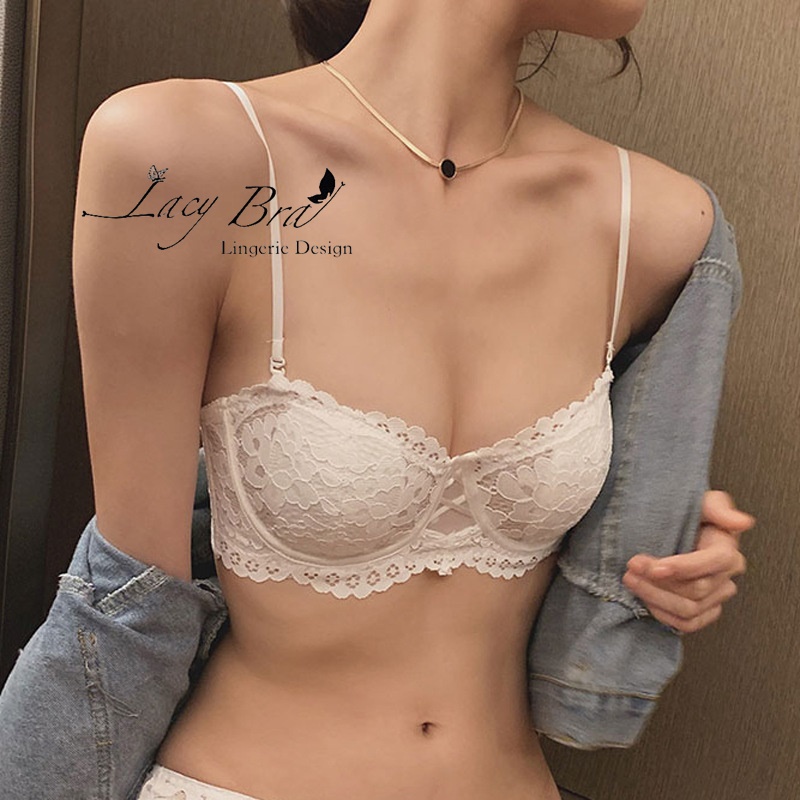 Bộ Đồ Lót Ren Mềm Có Gọng Không Đệm Lacy Bra - B26 | BigBuy360 - bigbuy360.vn