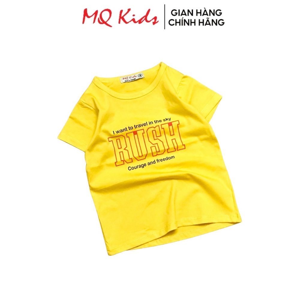 Áo thun bé trai size đại 21_40Kg💥BIG SIZE 💥 Áo phông tay lỡ trẻ em chất cotton mềm mịn