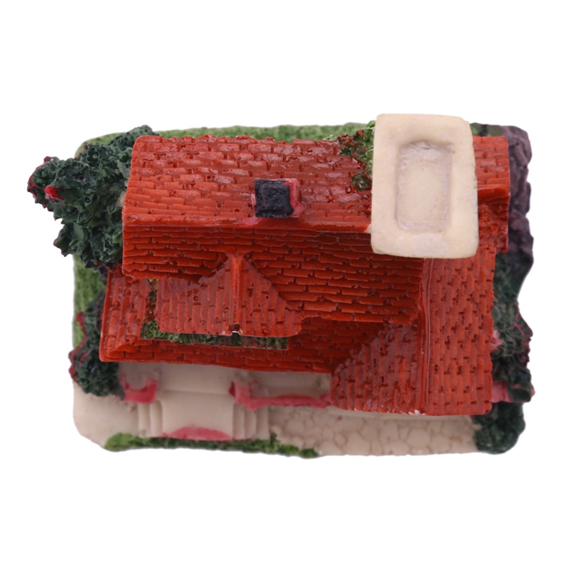 Dễ Thương Mô Hình Ngôi Nhà mini Bằng Nhựa resin 4 Kiểu Màu Sắc Ngẫu Nhiên Trang Trí Tiểu Cảnh Sân Vườn