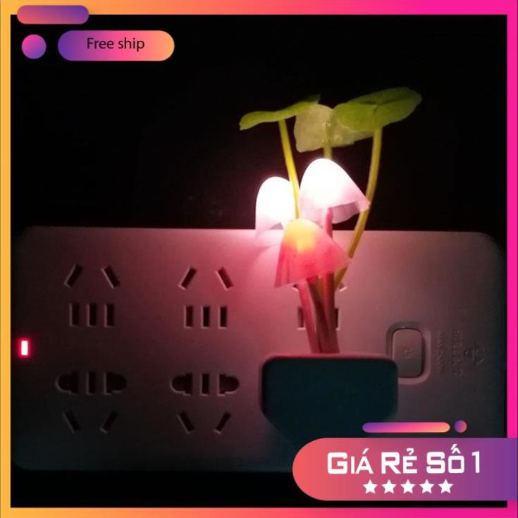 Đèn Ngủ Led Cảm Biến Ánh Sáng Hình Nấm - Đèn Ngủ Cảm Ứng Kiểu Dáng Hình Nấm Sáng Tạo