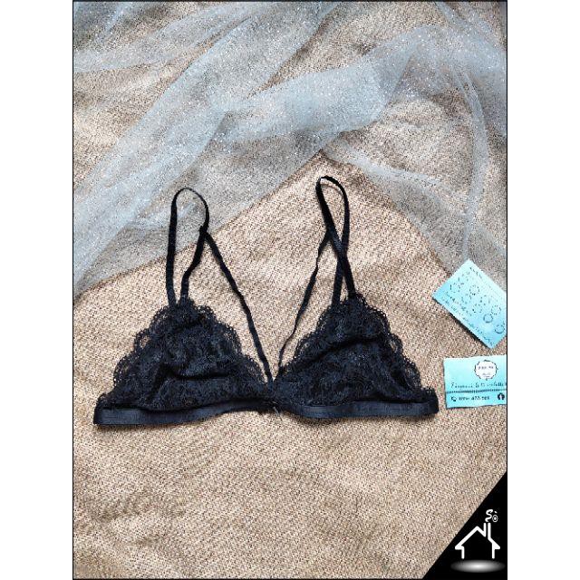 Bộ đồ lót sexy by Nhà Sò ren đen dây chữ V quần dây NS015 | BigBuy360 - bigbuy360.vn