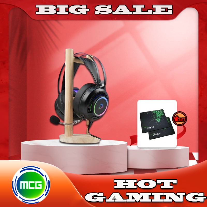 [TẶNG LÓT CHUỘT] Tai nghe Dareu EH416 RGB Gaming giả lập 7.1 | BigBuy360 - bigbuy360.vn