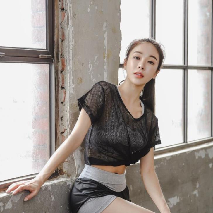 SALE SALE OFF Áo lưới tập Gym, tập Yoga thể thao TOPBODY tôn dáng Cao Cấp