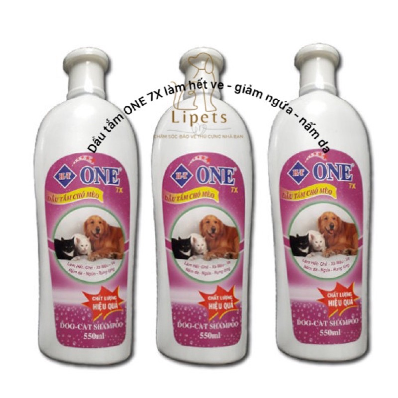 SỮA TẮM ONE 7X LÀM GIẢM VE - BỌ CHÉT TRÊN CHÓ MEO