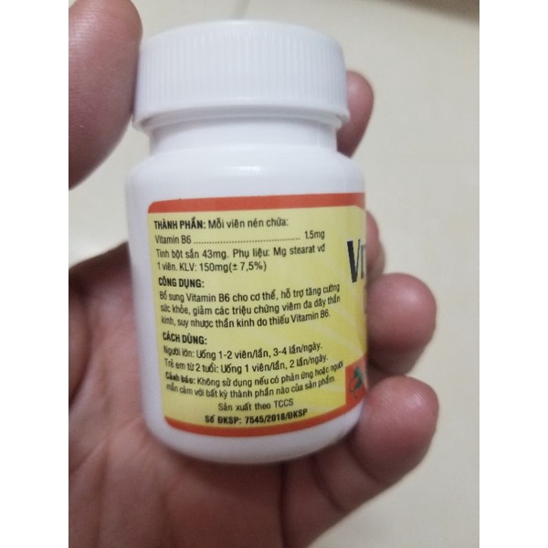 Vitamin B6 lọ 100 viên