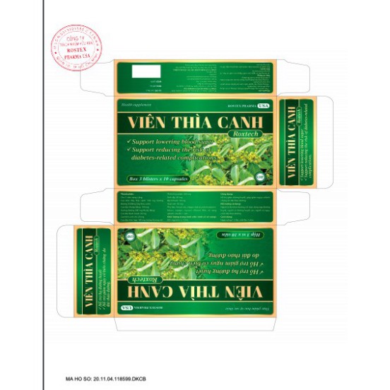 VIÊN THÌA CANH hỗ trợ giảm đường huyết, giảm nguy cơ biến chứng do đái tháo đường – Hộp 30 viên | BigBuy360 - bigbuy360.vn