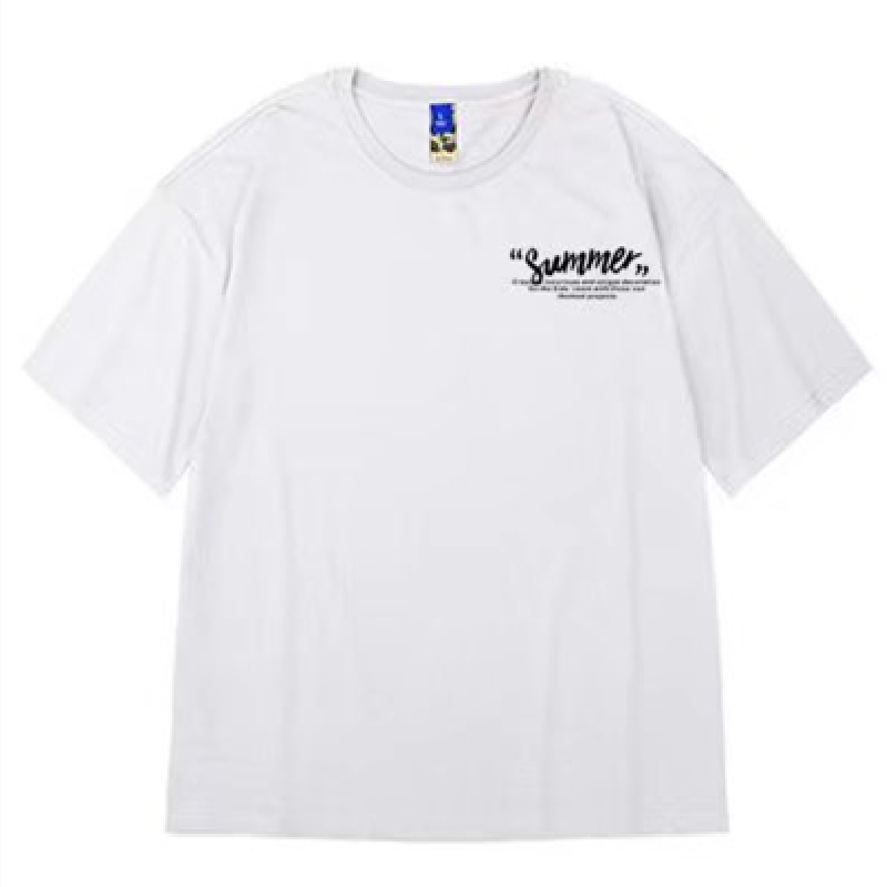 Áo Thun Tay Ngắn Cổ Tròn In Chữ Thời Trang Mùa Hè Dành Cho Nam Size M-8XL