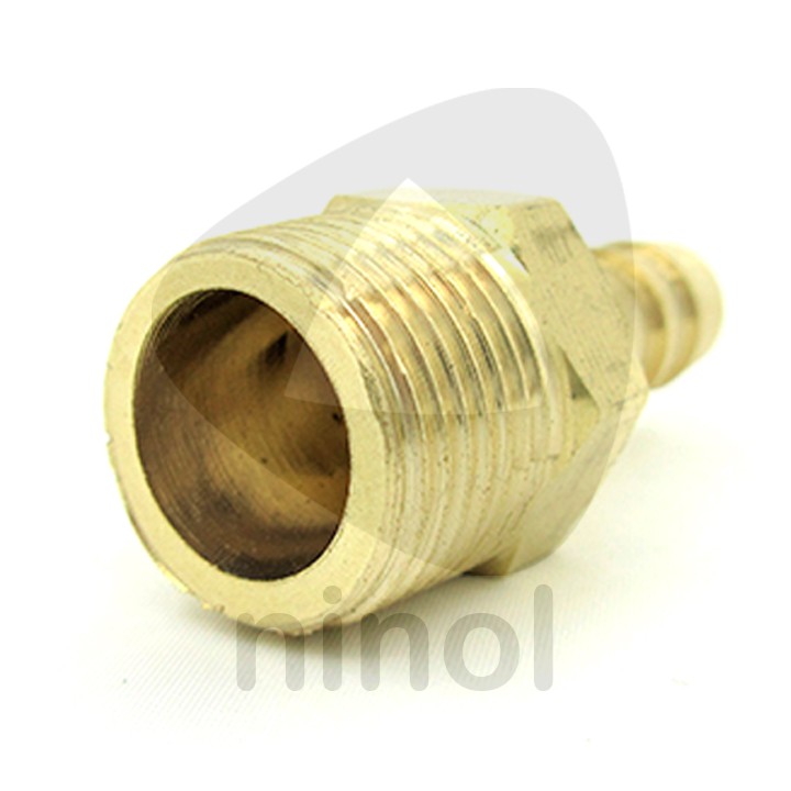 Đầu nối thau đuôi chuột ren ngoài 9.6-27mm nối ống