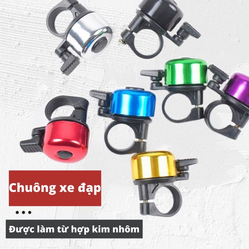 Chuông Nhôm Xe Đạp - Chuông Gõ, Kêu To, Lắp Mọi Loại Xe