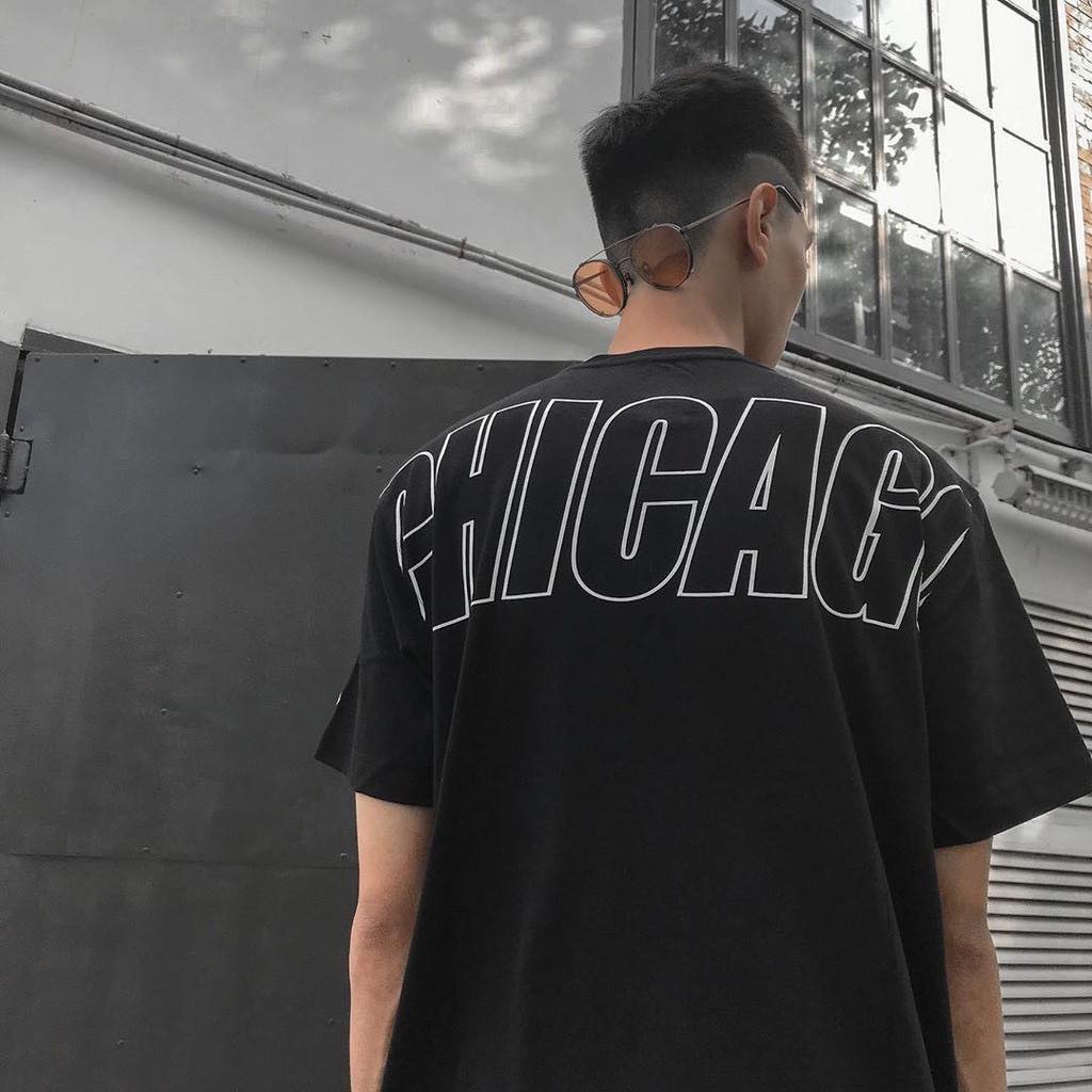 (Auth) Áo New Era Chicago màu đen cực đẹp, dễ phối