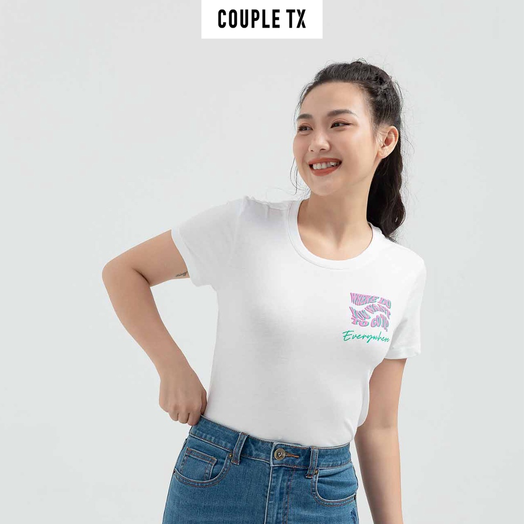 Áo Thun Nữ Form Slim In EveryWhere WTS 2204