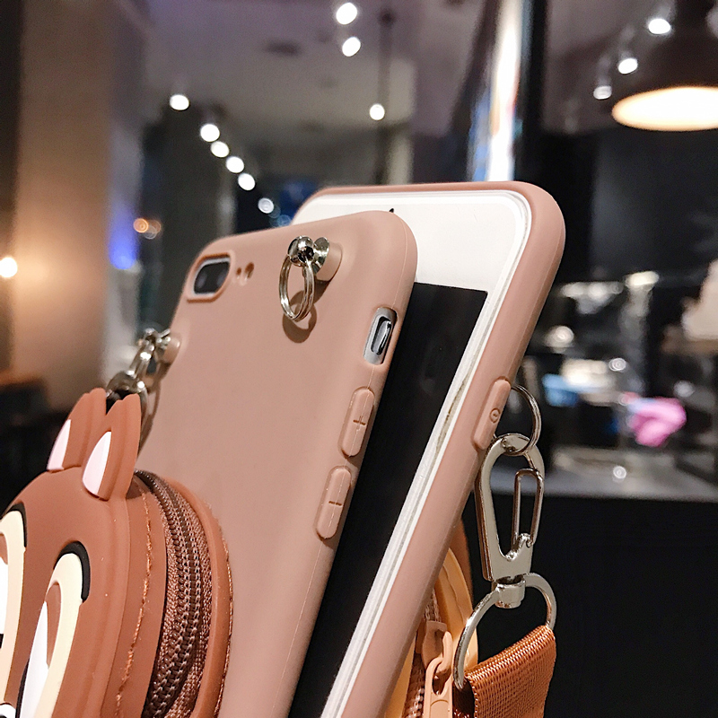 Ốp điện thoại mềm dạng ví có khóa kéo hình sóc samsung s20 plus ultra A51 A71 A10 A20 A30 A50 A50S A30S A70 A10S A20S