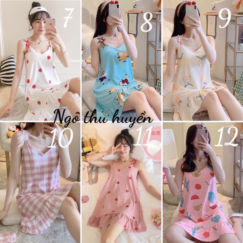 [ Order ] Váy ngù 2 dây kèm bịt mắt | BigBuy360 - bigbuy360.vn