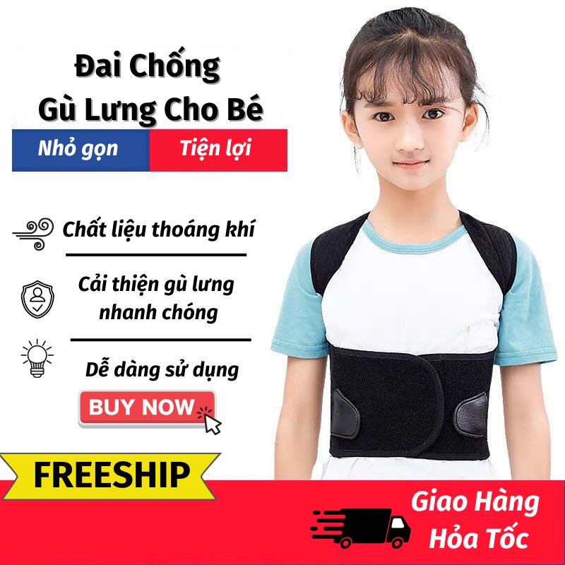 Đai Chống Gù Lưng Trẻ Em Đai Chống Gù Lưng Sử Dụng Êm Ái Dễ Dàng PAPAA.HOME