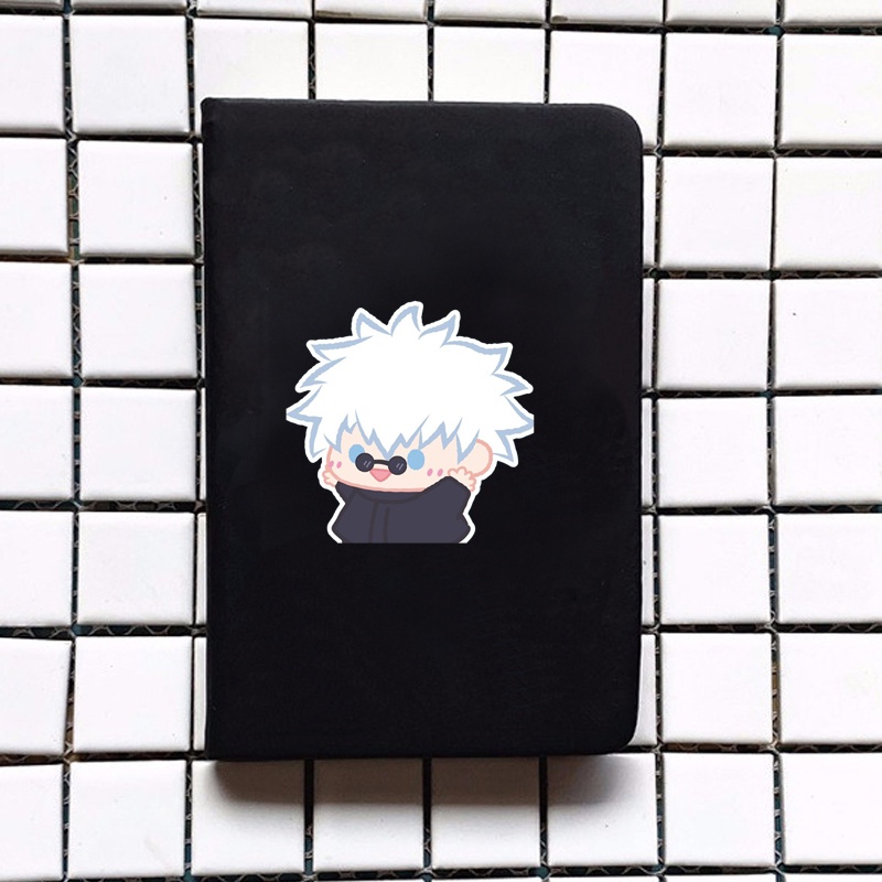 Sổ da cầm tay A6 in hình JUJUTSU KAISEN VER TẬP THỂ DỤC anime chibi ghi chép tiện lợi đi học