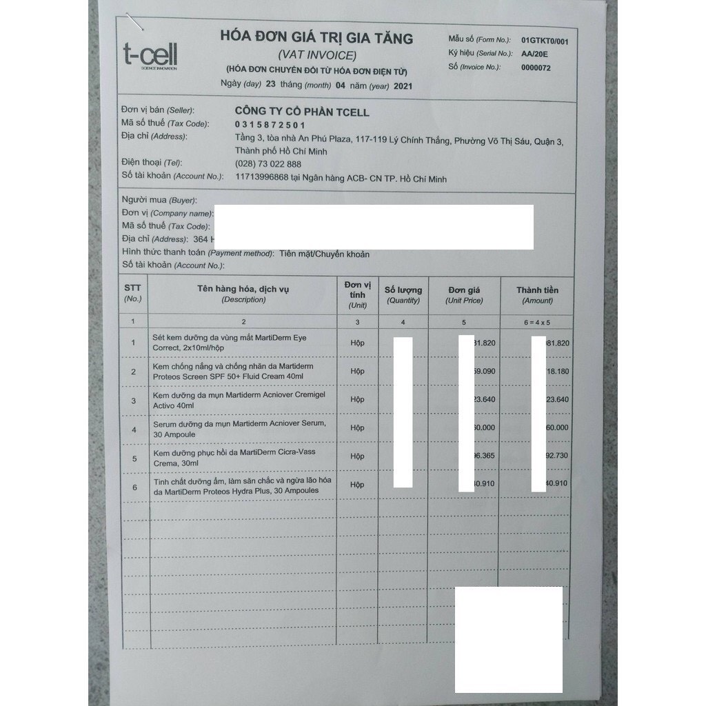 Kem dưỡng phục hồi da nhạy cảm và da treatment 30ML