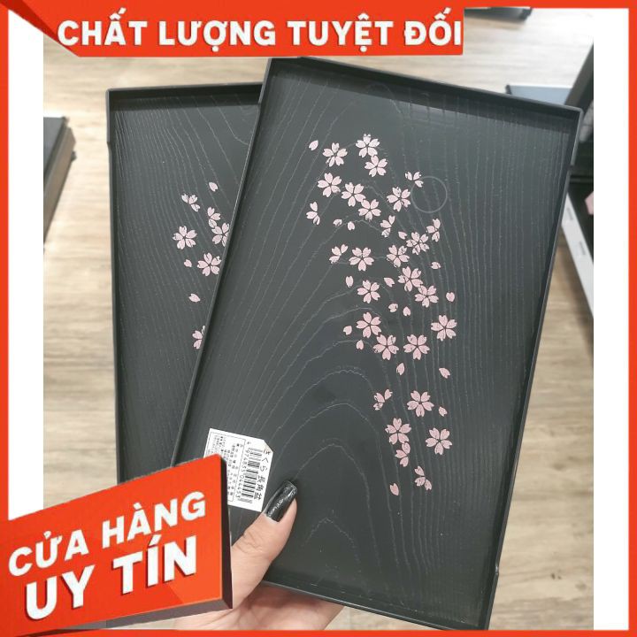 Khay nhựa đựng đồ ⚡𝗙𝗥𝗘𝗘 𝗦𝗛𝗜𝗣 ⚡ Khay đựng trà, bánh, gia vị, các loại hình hoa anh đào chất nhựa PP cực kỳ bền