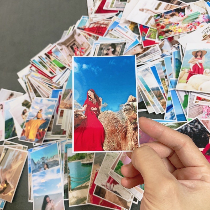 Combo 20 ảnh 6x9cm tràn viền ép plastic in theo yêu cầu