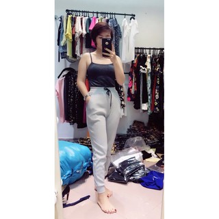 Quần Jogger len tăm Đen&Ghi&Xám-3 Size:S/M/L