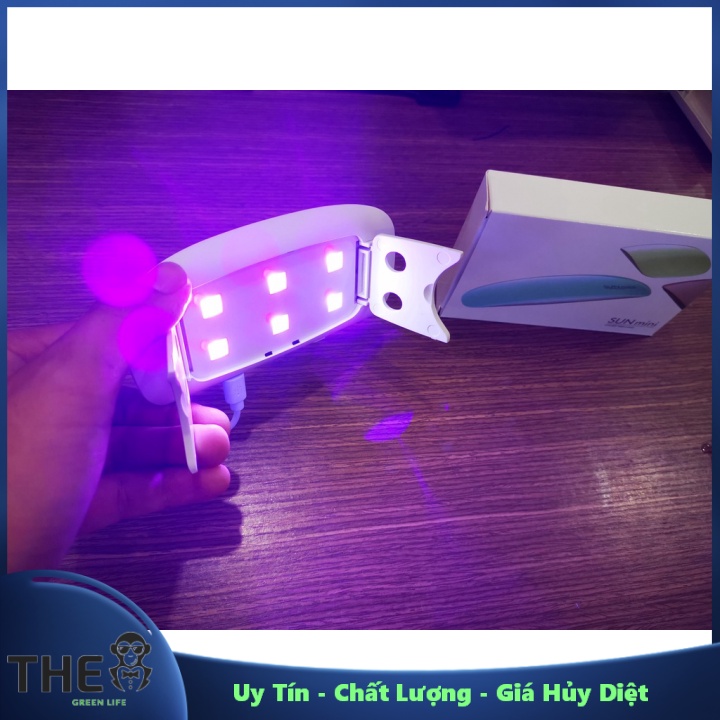 Đèn Uv Mini Sun 6 Bóng 6W Có Chân Đứng, Sấy Keo Uv, Sấy Móng Tay, Sấy Keo Dán Kính Uv ---Uy Tín - Chất Lượng - Giá