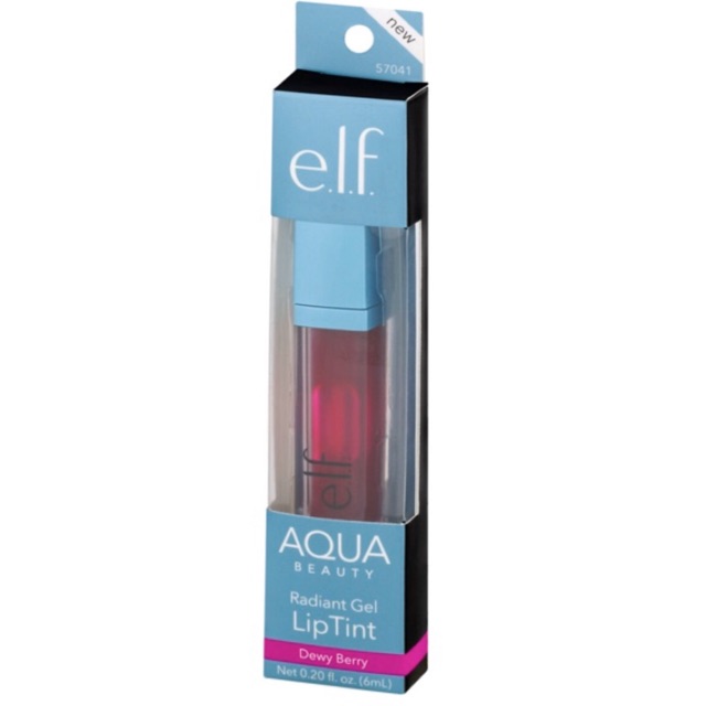 Son tint bóng nhẹ Elf Aqua Beauty Radiant Gel Lip Tint màu Dewy Berry (6ml)