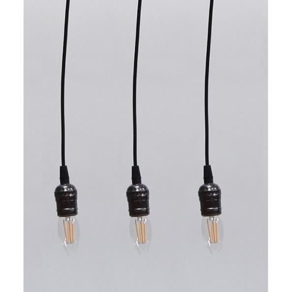 Bộ 3 dây đèn thả cổ điển Vintage bóng led Edison hình quả nhót C35 4w