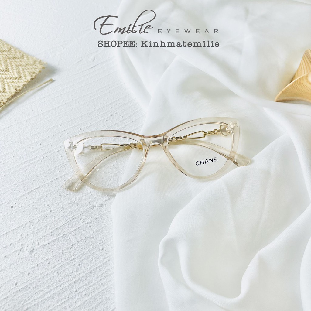 Kính mắt mèo nhựa Emilie eyewear phụ kiện thời trang 3386