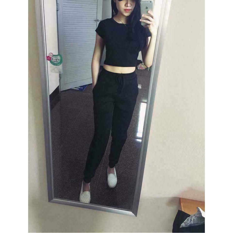 Quần Jogger Vải Len Tăm