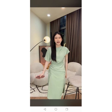 Đầm rút dây eo nhà Loan