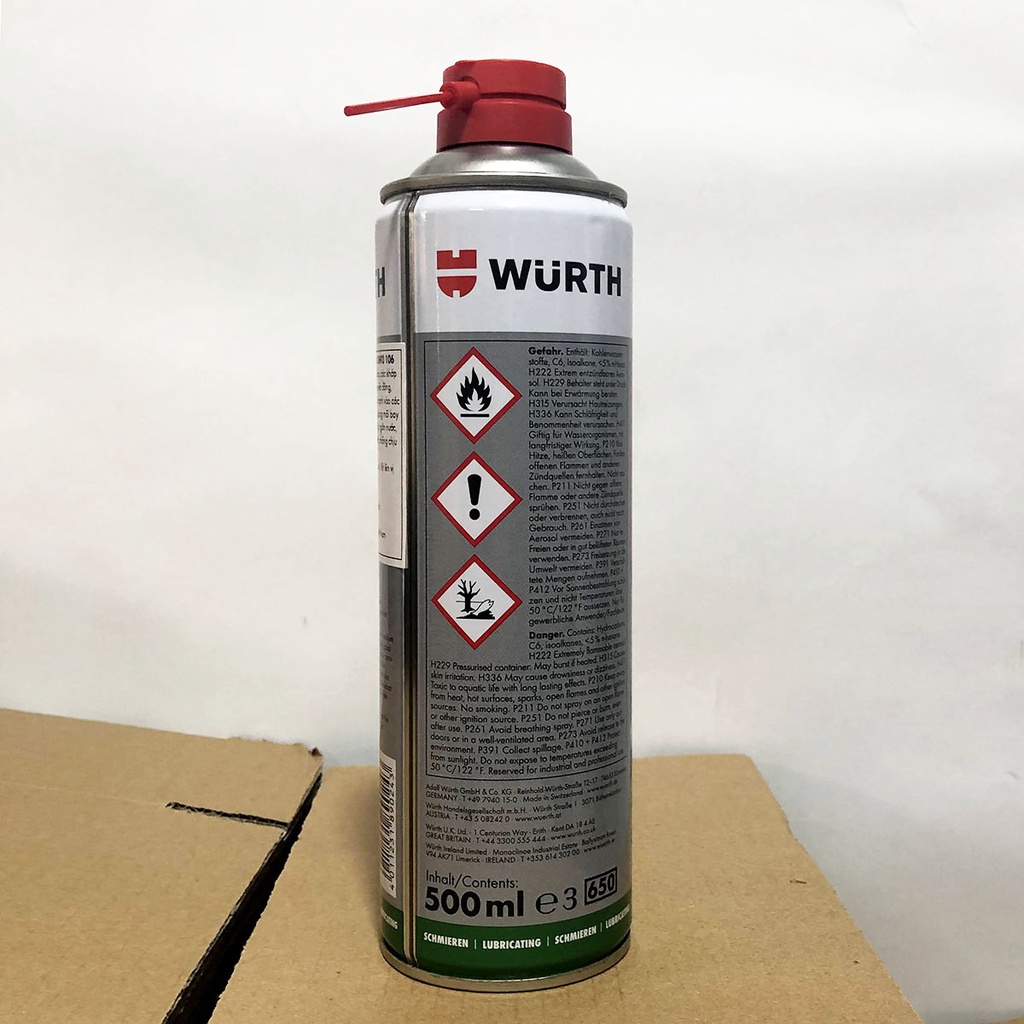 Mỡ bò nước bôi trơn bảo dưỡng đa dụng Wurth HHS 2000 500ml