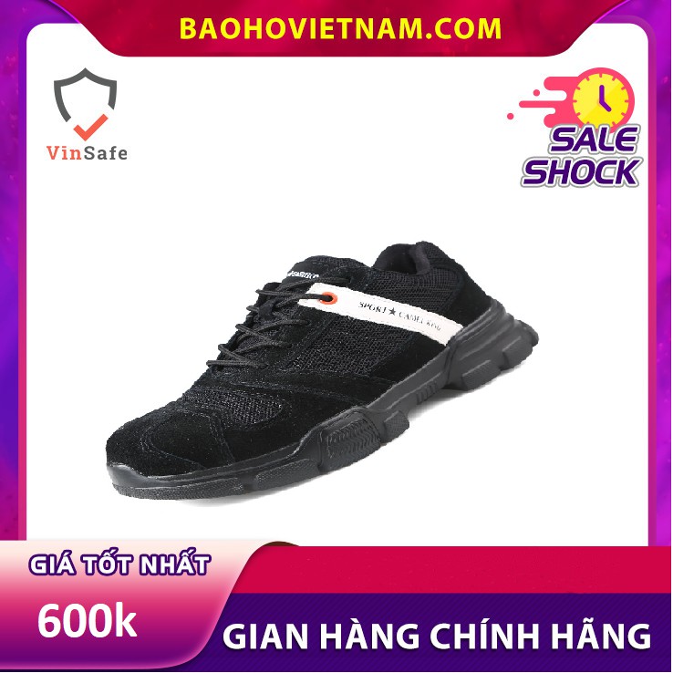 Giày da bảo hộ lao động thời trang 911 Đen