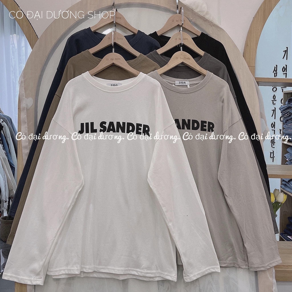 Áo phông thu đông tay dài ống xuông chữ JIL SANDER -Mã 3158 ( kèm ảnh thật )