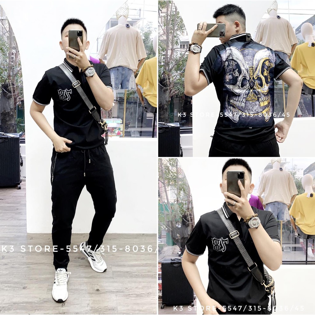 Áo thun bâu nam K3 STORE chất vải cotton mềm mịn co dãn 4 chiều thoải mái polo nam