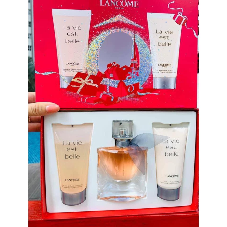 Set nước hoa Lancome La vie est belle 3 món 30ml - 50ml - lotion 50ml | Thế Giới Skin Care