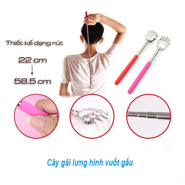 Cây Gãi Lưng Hình Vuốt Gấu Kèm Khui Mở Nắp Bia Tiện Ích 2in1