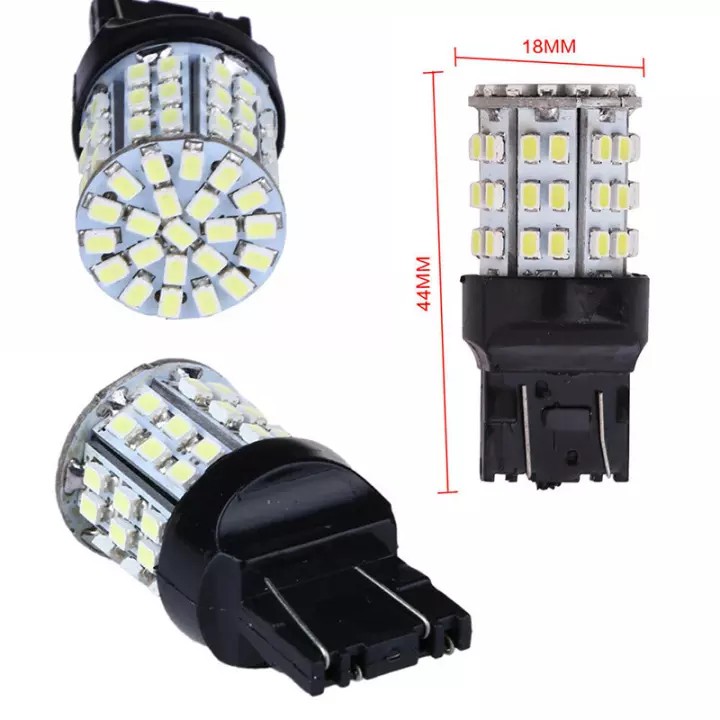 Bộ Đèn Led Chân T20 7443 - 64SMD 1206 Cho Xi Nhan, Demi, Đèn Lùi Ô tô Xe Máy