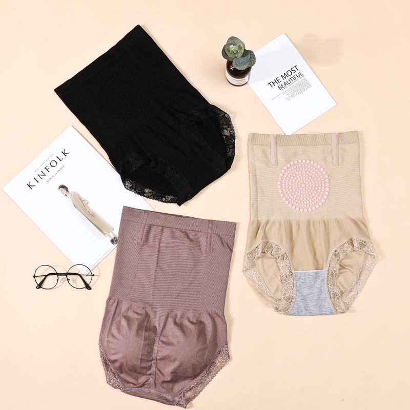 【Hàng Có Sẵn】Quần Lót Ren Có Nam Châm Giữ Ấm Phục Hồi Hông