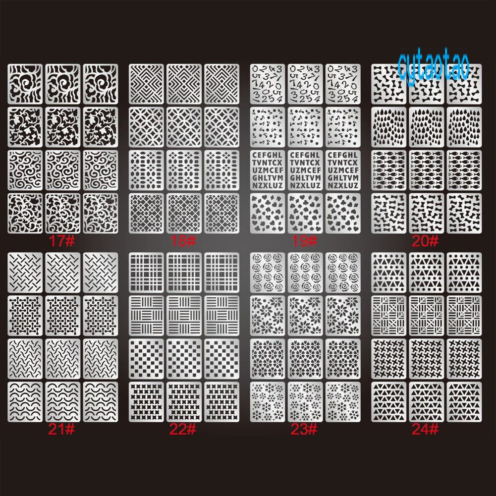 Set 3 Tấm Hình Dán 3D Trang Trí Móng Tay Nghệ Thuật