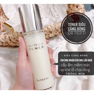 Nước Thần Siêu Căng Bóng Centella Toner - Dr.Pepti