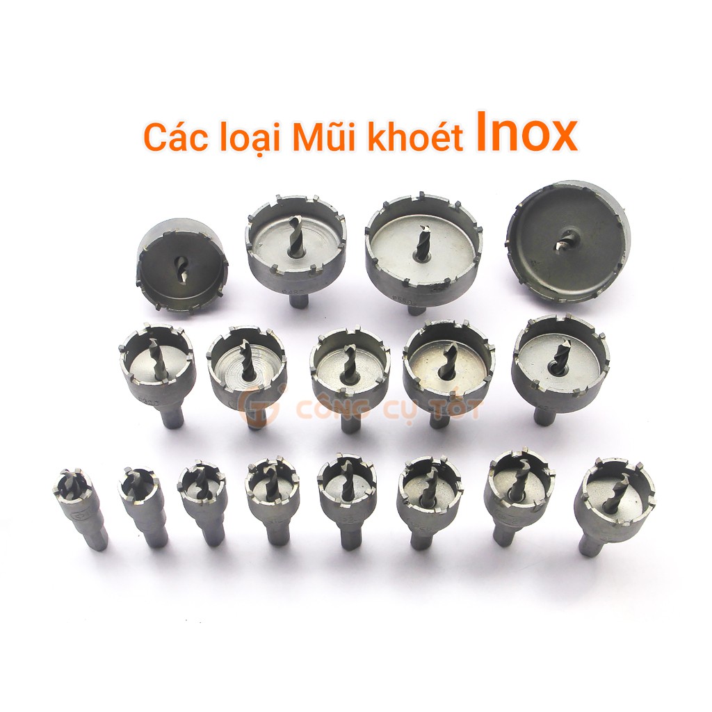 Mũi khoét inox lưỡi cắt hình răng cưa