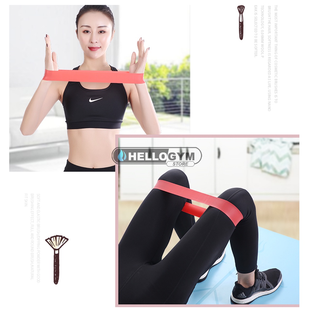 Dây Kháng Lực Tập Gym, Dây Miniband, Dây Cao Su Kháng Lực Tập Chân Mông Đùi HELLOGYM