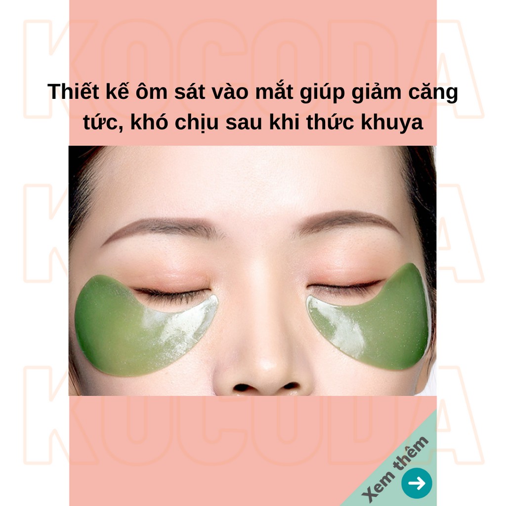 Mặt Nạ Mắt BIOAQUA Giảm Cuồng Thâm và Nếp Nhăn Cho Mắt Tinh Chất Tảo Biển Hũ 60 miếng/80gram - KOCODA