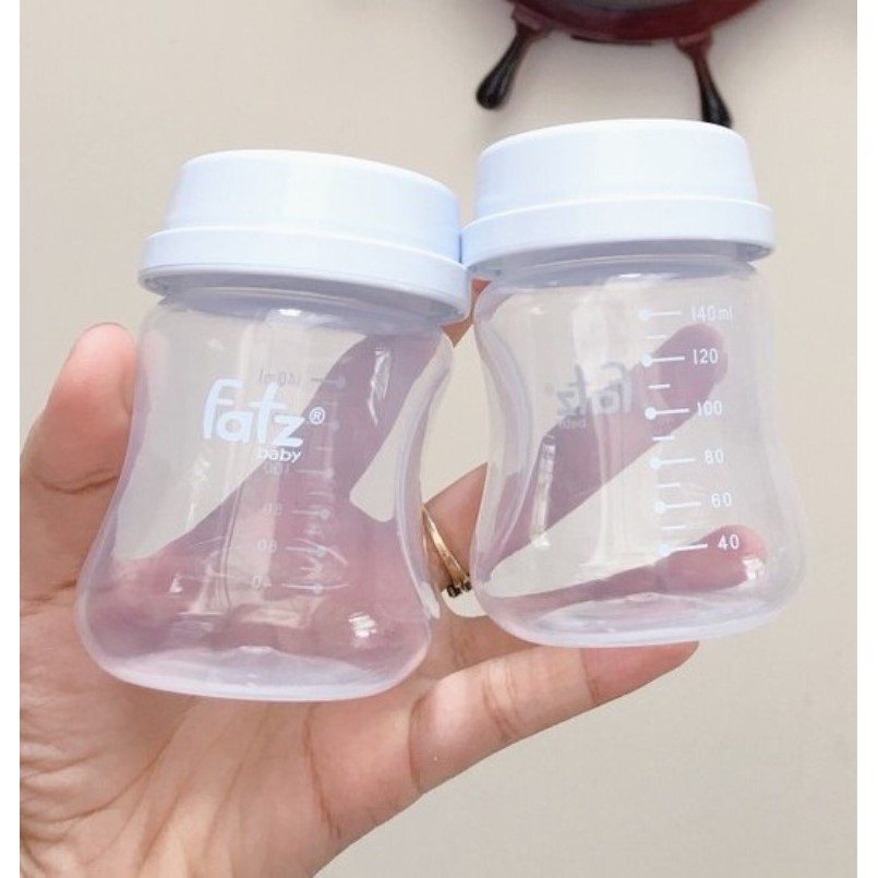 Bình trữ sữa cổ rộng 140ml Fatz FaztBaby Store 2 - FB0140VN (Vừa máy Spectra, Avent, Resonance)