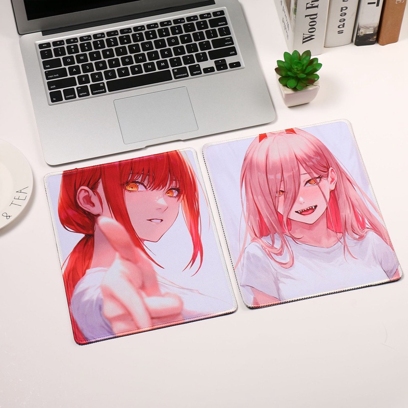 Miếng Lót Chuột Máy Tính In Hình Anime Chainsaw Man Denji Pochita Devil Makima