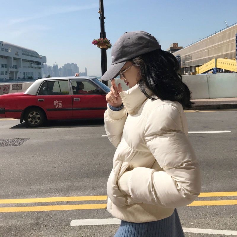 Áo khoác phao MÀU TRẮNG SỮA hàng QC 2022