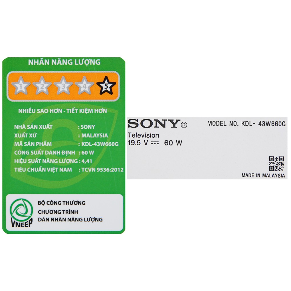 Smart Tivi Sony 43 inch KDL-43W660G